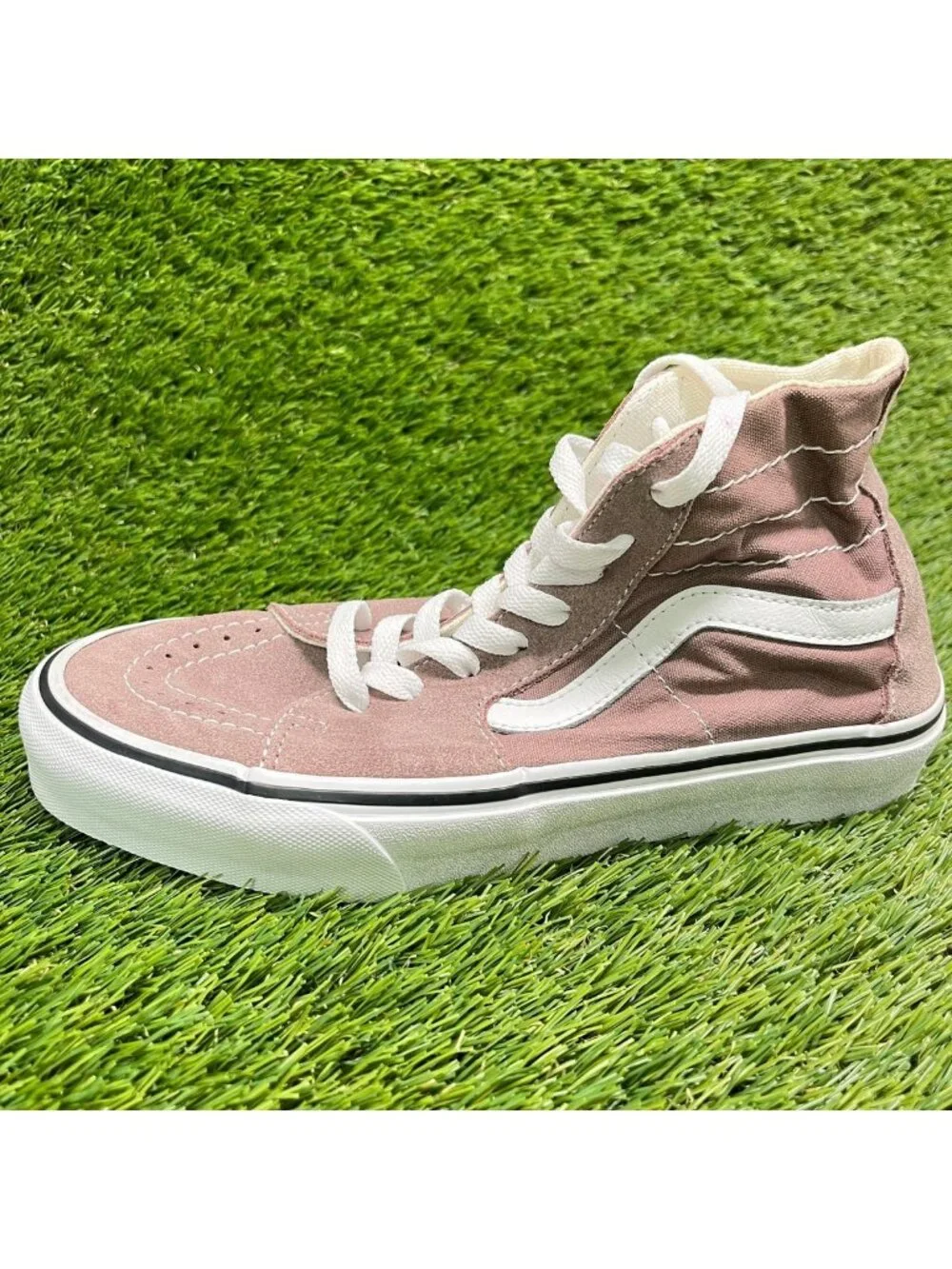 Vans Sk8-Hi Tapered Antler Pink Womens Size 7.5 Athletic Skate Shoes Sneakers